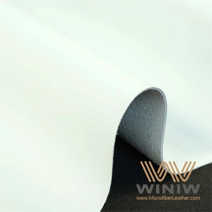 1.8mm White Microfiber Leather For Safety Shoes