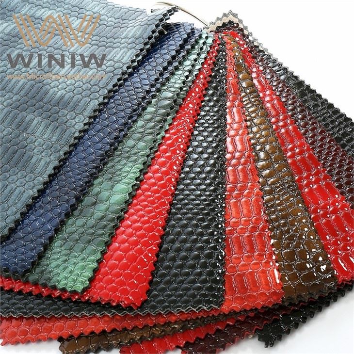 Pu Faux Leather Material For Luggage Leather Fabrics