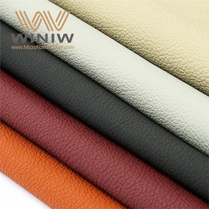 Red Lychee Skin Leather Nappa Upholstery Fabric