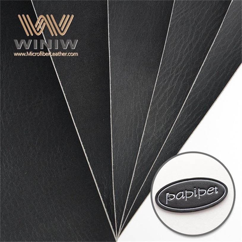 Μαύρο Faux Leatherette Vinyl Leather Ετικέτες αποσκευών Υλικό